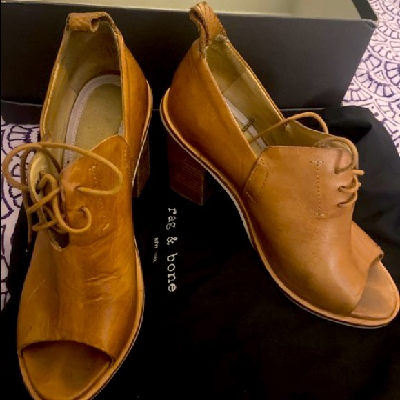 RAG & BONE Buckley open toe boot box and dustbag - Picture 1 of 6